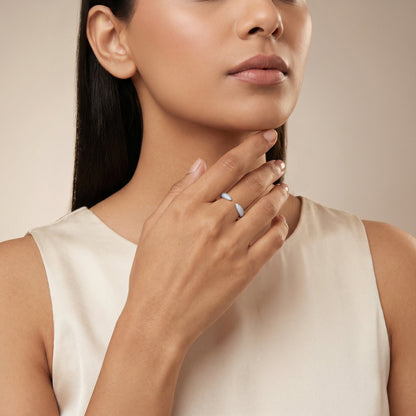Anushka Sharma Gold Velvet Arc Lab Grown Diamond Ring (Size 12)