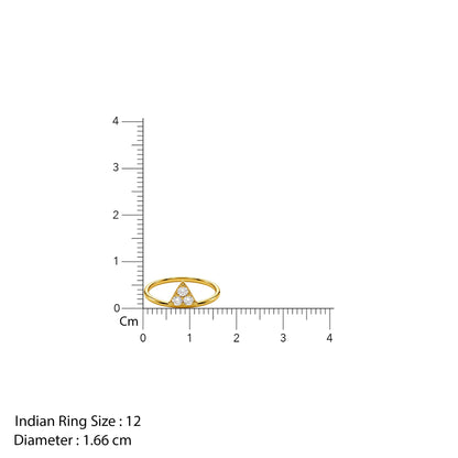 Gold Infinite Prism Lab Grown Diamond Ring (Size 12)
