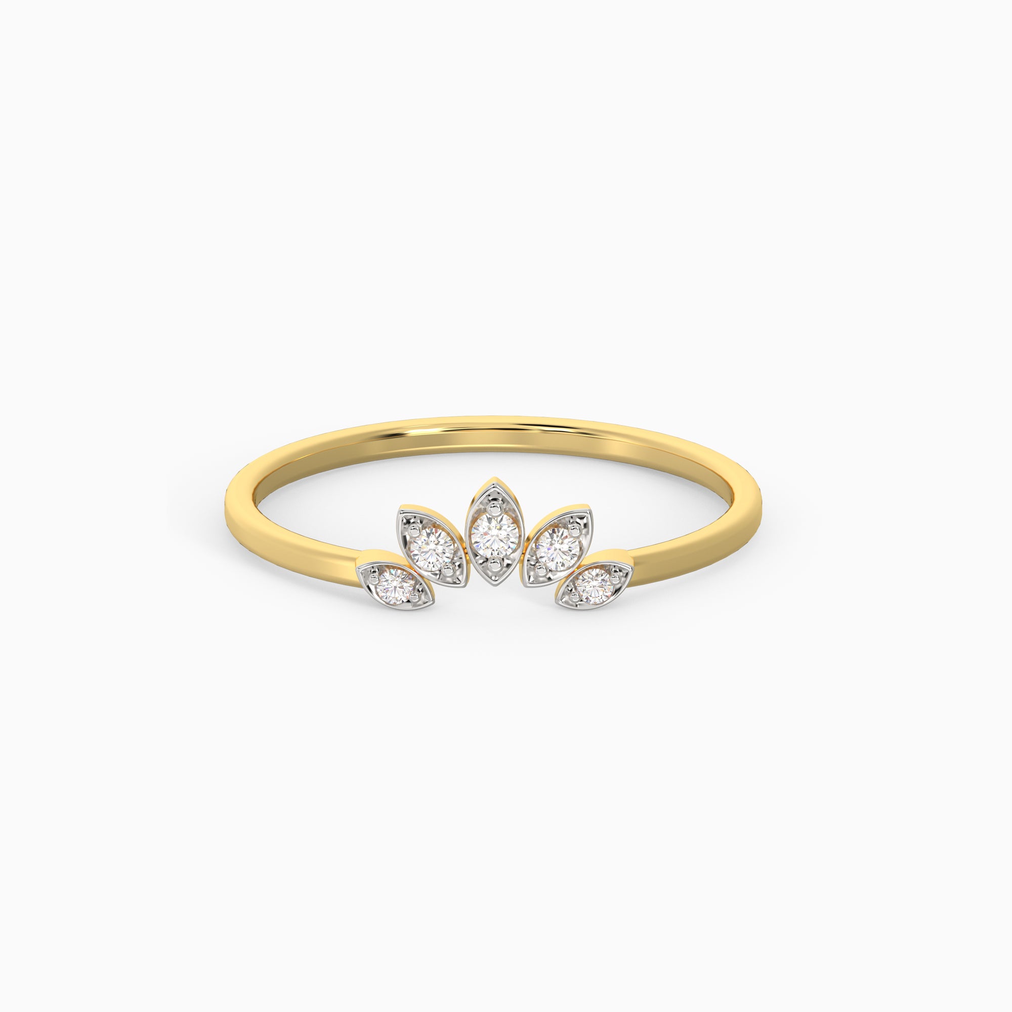 Gold Sun Dance Lab Grown Diamond Ring (Size 12)