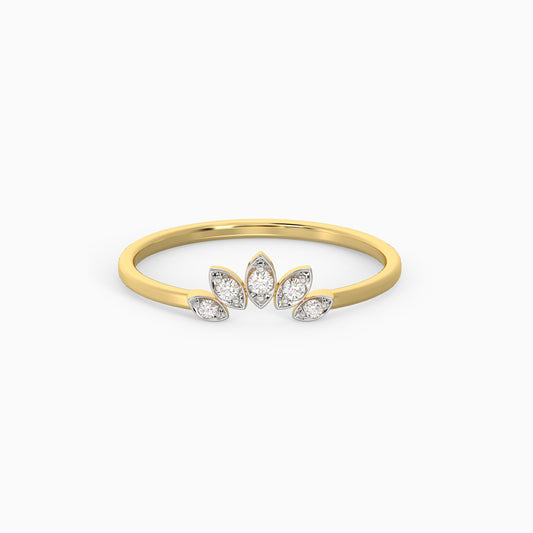 Gold Sun Dance Lab Grown Diamond Ring (Size 12)
