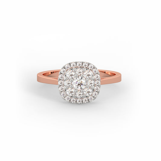 Rose Gold Pristine Solitaire Diamond Ring