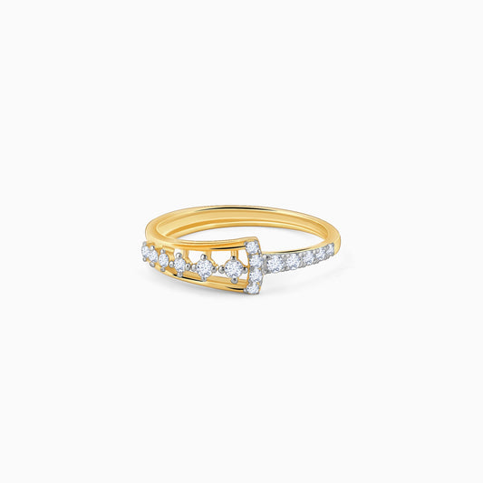 Gold Modern Mosaic Diamond Ring