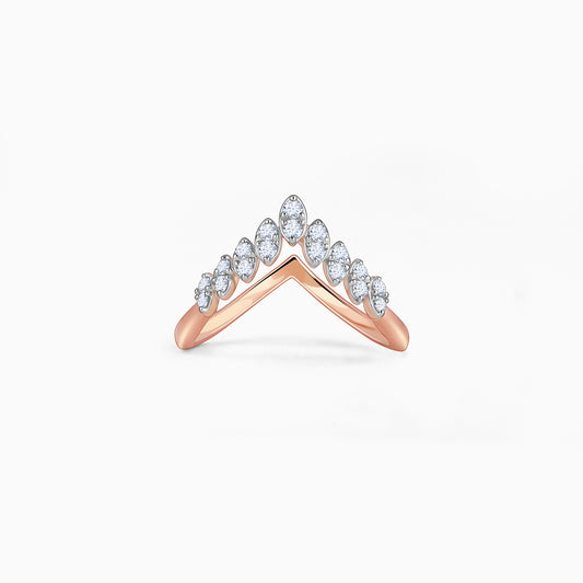 Rose Gold Cuore Diamond Vanki Ring