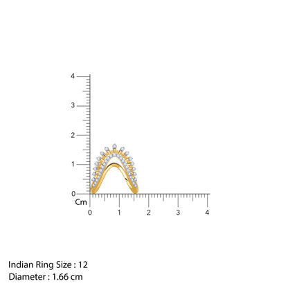 Gold Regal Vanki Lab Grown Diamond Ring
