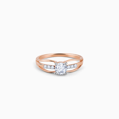 Anushka Sharma Rose Gold Empyrean Solitaire Lab Grown Diamond Ring