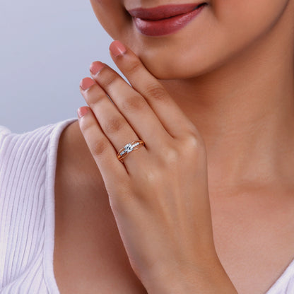Anushka Sharma Rose Gold Empyrean Solitaire Lab Grown Diamond Ring