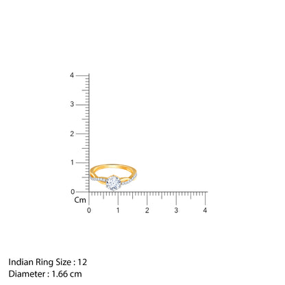 Gold Twilight Promise Solitaire Lab Grown Diamond Ring