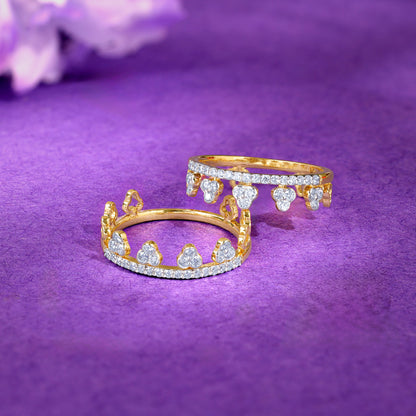 Gold Twin 2-in-1 Lab Grown Diamond Ring