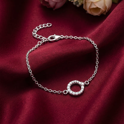 Silver Shiny Halo Kids Bracelet