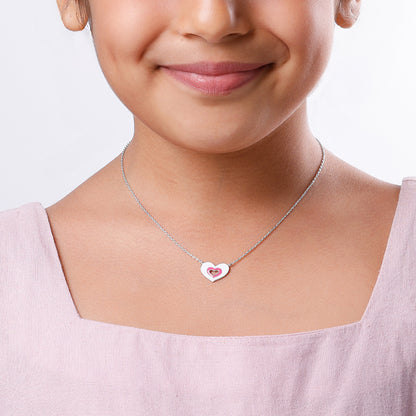 Silver HeartyPie Kids Necklace
