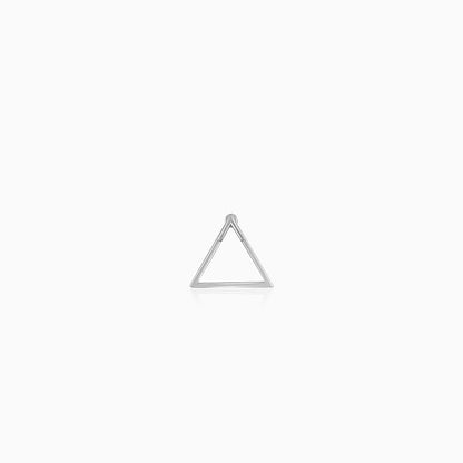Silver Prism Stud For Men