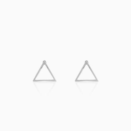 Silver Prism Stud For Men