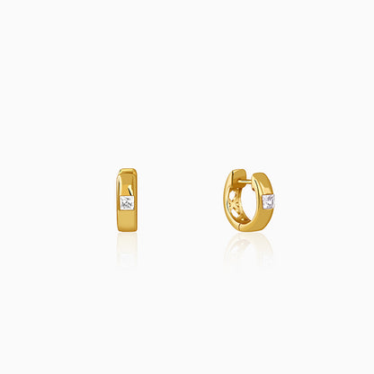 Golden Flux Hoop Earring For Him