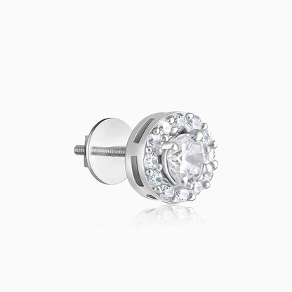 Silver Eclat Stud For Him