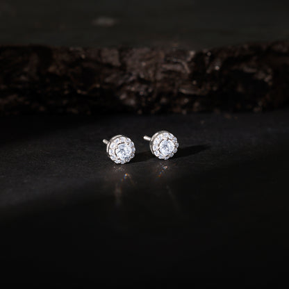 Silver Eclat Stud For Him