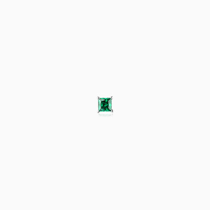 Silver Jadeite Stud For Men