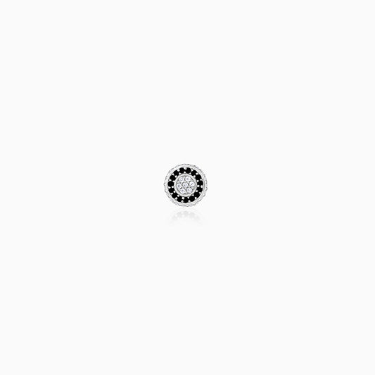 Silver Black Ice Stud For Him