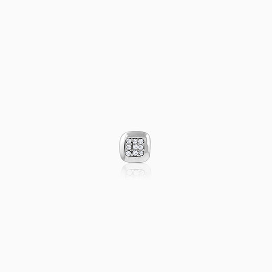 Silver Digital Dazzle Stud For Him