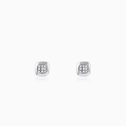 Silver Digital Dazzle Stud For Him