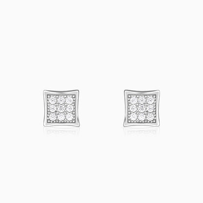 Silver Urban Code Stud For Him