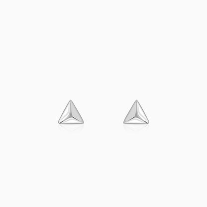 Silver Echo Triangle Stud For Him