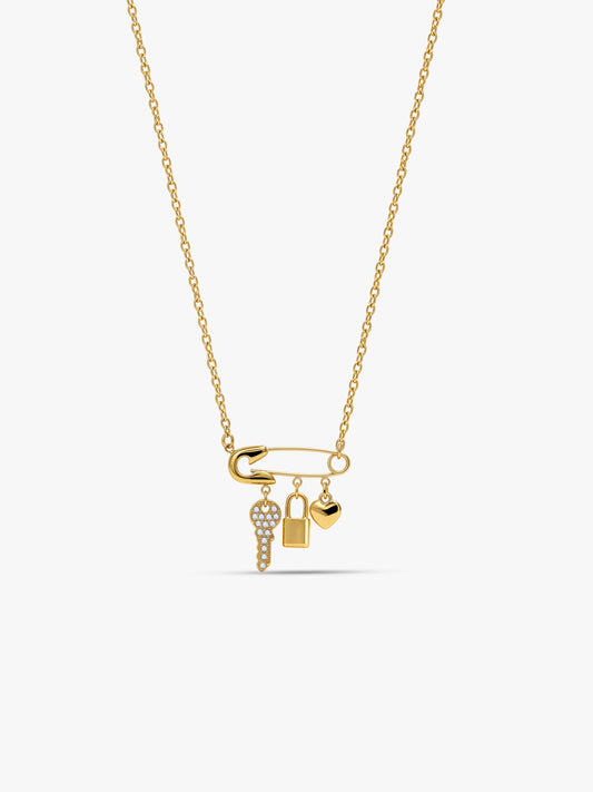 Lucky Drop Gold Plated Necklace