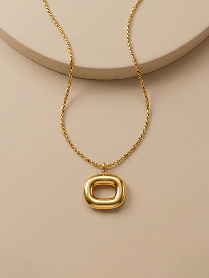 Toggle Gold Plated Pendant With Chain