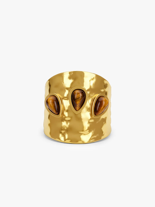 Hot Melt Gold Plated Ring (Size 14)