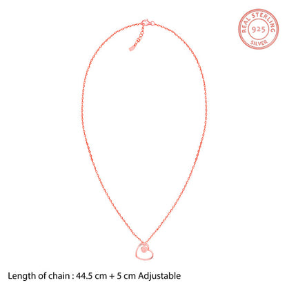 Rose Gold Heart Necklace