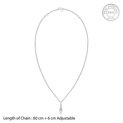 Aditya Roy Kapur Silver Kite Pendant with Box Chain For Him