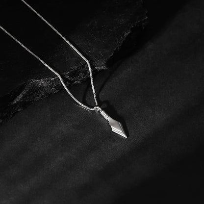 Aditya Roy Kapur Silver Kite Pendant with Box Chain For Him