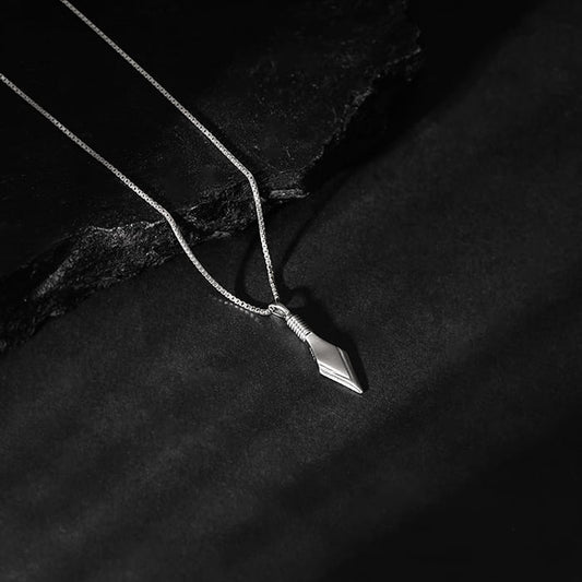 Aditya Roy Kapur Silver Kite Pendant with Box Chain For Him
