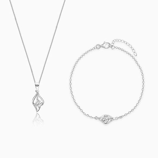 Silver Falling Dew Set of Two