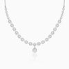 Silver Glittering Hexagon Necklace