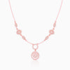Rose Gold Radiant Halo Necklace