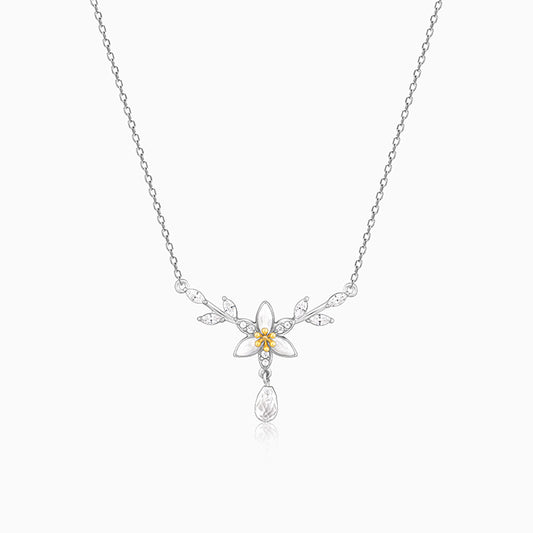 Silver One in a Trillium Necklace