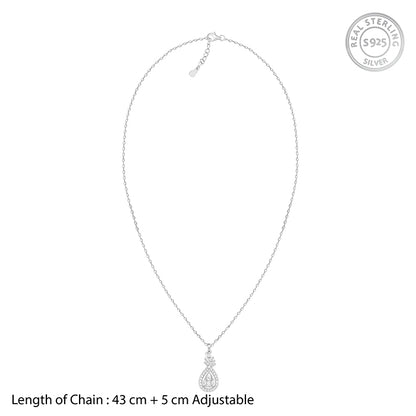 Silver Stark Beauty Pendant With Link Chain