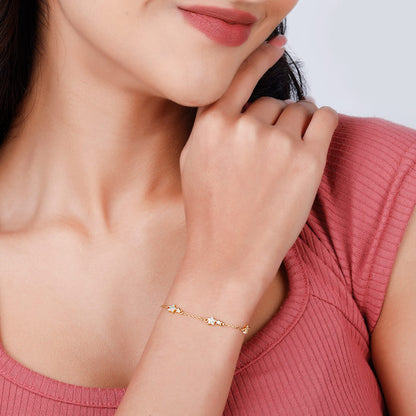 Golden Star Constellation Set Of Three