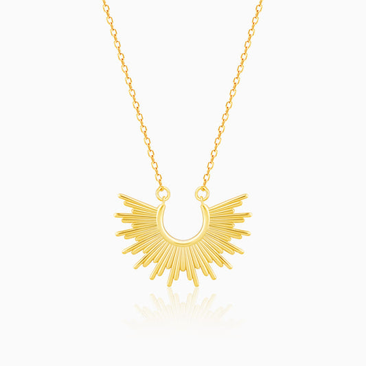 Golden Radiant Sunrise Necklace