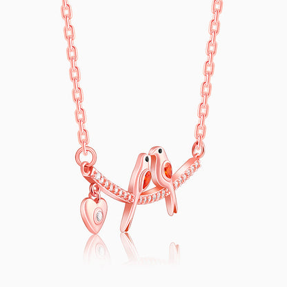 Rose Gold Love Bird Necklace