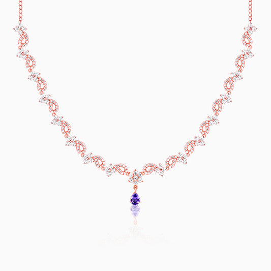 Rose Gold Bridal Celebration Necklace