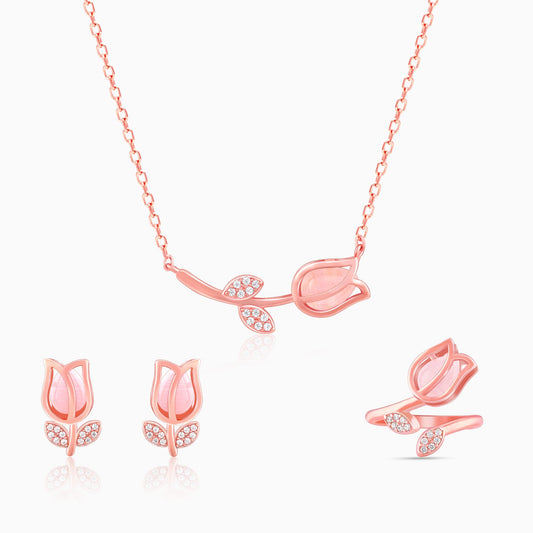 Pink Quartz Flower Essential Set