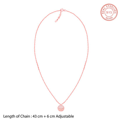 Rose Gold Heart Treasures Pendant With Link Chain