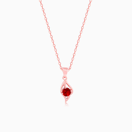 Rose_Gold_Chain_Rose_Gold_Falling_Dew_in_Red_Pendant_With_Link_Chain
