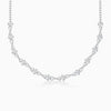 Silver Zircon Excess Necklace