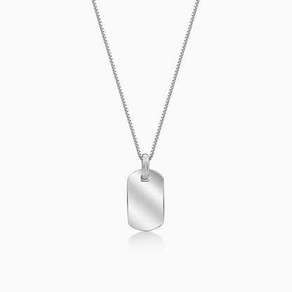 Silver Aegis Amulet Pendant with Box Chain For Him