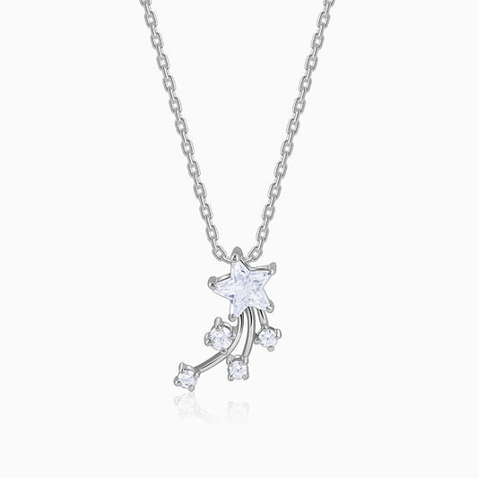 Silver Starlite Pendant With Link Chain