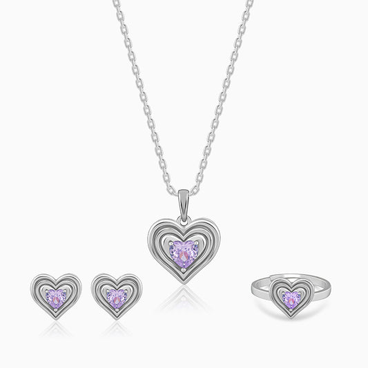 Silver Echo of Love Set of Three