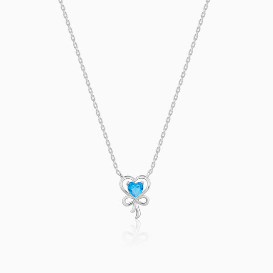 Silver Bonded Hearts Necklace