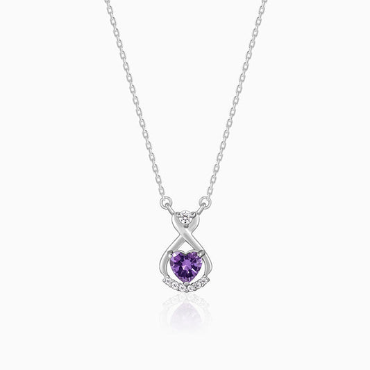 Silver Perennial Love Pendant With Link Chain